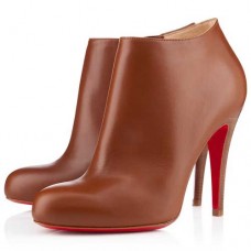 Bottines Christian Louboutin Belle 100 mm marron