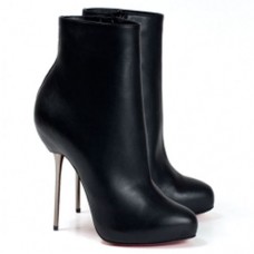 Bottines Christian Louboutin Big Lips Booty 120 mm noires Bottines Christian Louboutin Big Lips Booty 120 mm noires