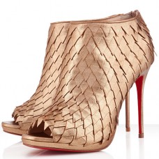Bottines Christian Louboutin Diplonana 120 mm dorées Bottines Christian Louboutin Diplonana 120 mm dorées