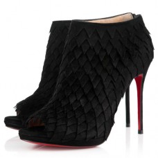 Bottines Christian Louboutin Diplonana 120 mm noires Bottines Christian Louboutin Diplonana 120 mm noires
