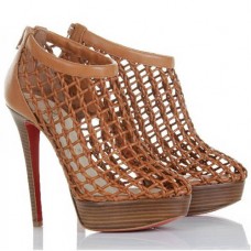 Bottines Christian Louboutin Coussin 140 mm marron Bottines Christian Louboutin Coussin 140 mm marron