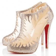 Bottines Christian Louboutin Marale 140 mm couleur chair Bottines Christian Louboutin Marale 140 mm couleur chair