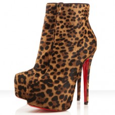 Bottines Christian Louboutin Daf Booty 160 mm à imprimé léopard Bottines Christian Louboutin Daf Booty 160 mm à imprimé léopard