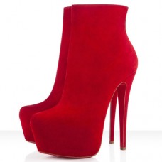 Bottines Christian Louboutin Daf Booty 160 mm rouges Bottines Christian Louboutin Daf Booty 160 mm rouges