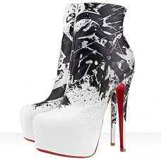 Bottines Christian Louboutin Daf Booty 160 mm blanches Bottines Christian Louboutin Daf Booty 160 mm blanches