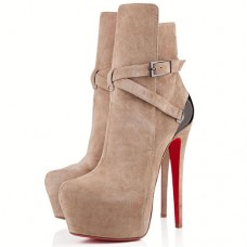 Bottines Christian Louboutin Equestria 160 mm Taupe Bottines Christian Louboutin Equestria 160 mm Taupe