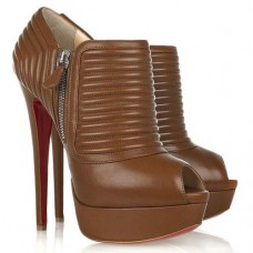 Bottines Christian Louboutin Futura 140 mm marron Bottines Christian Louboutin Futura 140 mm marron