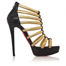 Bottines Christian Louboutin Romaine 140 mm dorées Bottines Christian Louboutin Romaine 140 mm dorées