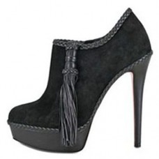 Bottines Christian Louboutin SulTaupee 140 mm noires
