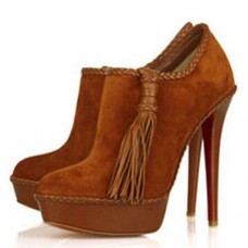 Bottines Christian Louboutin SulTaupee 140 mm marron Bottines Christian Louboutin SulTaupee 140 mm marron