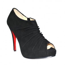 Bottines Christian Louboutin Treopli 120 mm noires
