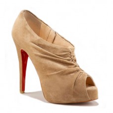 Bottines Christian Louboutin Treopli 120 mm couleur camel