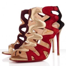 Bottines Christian Louboutin Valonana 100 mm multicolores
