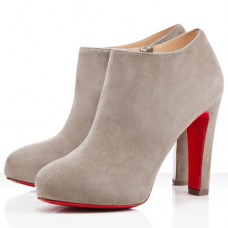 Bottines Christian Louboutin Vicky Booty 120 mm grises Bottines Christian Louboutin Vicky Booty 120 mm grises