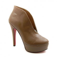 Bottines Christian Louboutin Miss Fast Plato 120 mm marron Bottines Christian Louboutin Miss Fast Plato 120 mm marron