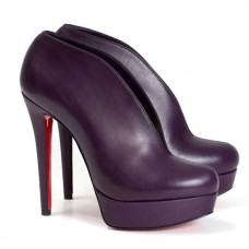 Bottines Christian Louboutin Miss Fast Plato 120 mm Parme Bottines Christian Louboutin Miss Fast Plato 120 mm Parme