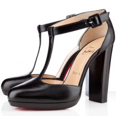 Bottines Christian Louboutin Minochon 120 mm noires Bottines Christian Louboutin Minochon 120 mm noires