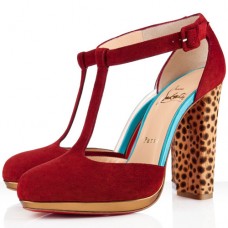 Bottines Christian Louboutin Minochon 120 mm Rouge Marocain Bottines Christian Louboutin Minochon 120 mm Rouge Marocain