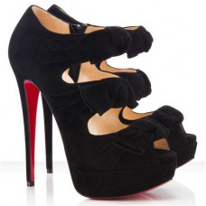Bottines Christian Louboutin Madame Butterfly 140 mm noires Bottines Christian Louboutin Madame Butterfly 140 mm noires