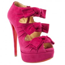 Bottines Christian Louboutin Madame Butterfly 140 mm roses Bottines Christian Louboutin Madame Butterfly 140 mm roses