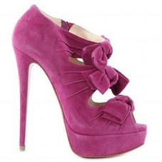 Bottines Christian Louboutin Madame Butterfly 140 mm roses Bottines Christian Louboutin Madame Butterfly 140 mm roses