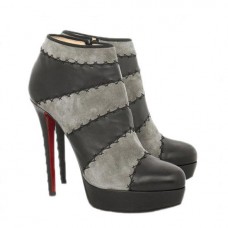 Bottines Christian Louboutin Multi Booty 140 mm grises Bottines Christian Louboutin Multi Booty 140 mm grises