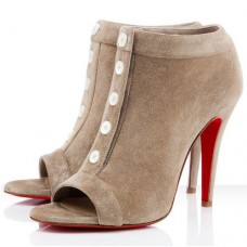 Bottines Christian Louboutin Maotic 120 mm couleur camel Bottines Christian Louboutin Maotic 120 mm couleur camel
