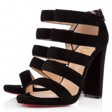 Bottines Christian Louboutin Mehari 120 mm noires Bottines Christian Louboutin Mehari 120 mm noires