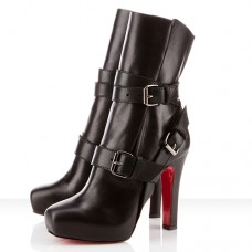 Bottines Christian Louboutin Guerrière 120 mm noires Bottines Christian Louboutin Guerrière 120 mm noires