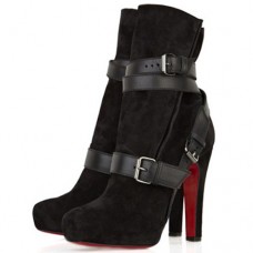 Bottines Christian Louboutin Guerrière 120 mm noires Bottines Christian Louboutin Guerrière 120 mm noires