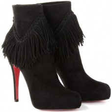 Bottines Christian Louboutin Rom 120 mm noires Bottines Christian Louboutin Rom 120 mm noires