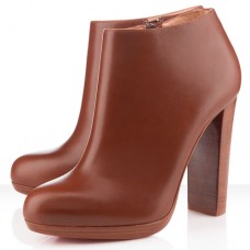Bottines Christian Louboutin Rock and Gold 120 mm marron Bottines Christian Louboutin Rock and Gold 120 mm marron