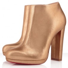 Bottines Christian Louboutin Rock and Gold 120 mm dorées Bottines Christian Louboutin Rock and Gold 120 mm dorées