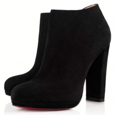 Bottines Christian Louboutin Rock And Gold 120 mm noires Bottines Christian Louboutin Rock And Gold 120 mm noires