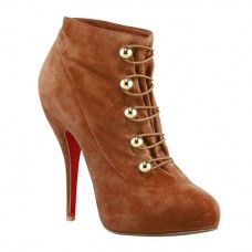 Bottines Christian Louboutin Fifre Corset 120 mm marron Bottines Christian Louboutin Fifre Corset 120 mm marron