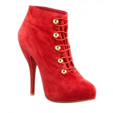 Bottines Christian Louboutin Fifre Corset 120 mm rouges Bottines Christian Louboutin Fifre Corset 120 mm rouges