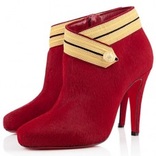 Bottines Christian Louboutin Marychal 100 mm rouges Bottines Christian Louboutin Marychal 100 mm rouges