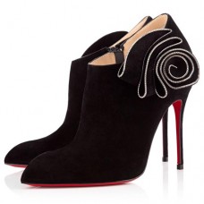 Bottines Christian Louboutin Mrs Baba 100 mm noires Bottines Christian Louboutin Mrs Baba 100 mm noires