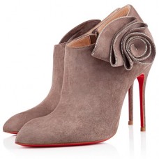 Bottines Christian Louboutin Mrs Baba 100 mm Taupe Bottines Christian Louboutin Mrs Baba 100 mm Taupe