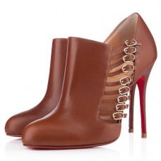 Bottines Christian Louboutin Safety 100 mm marron Bottines Christian Louboutin Safety 100 mm marron