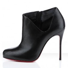 Bottines Christian Louboutin Lisse 100 mm noires Bottines Christian Louboutin Lisse 100 mm noires
