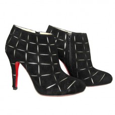 Bottines Christian Louboutin Globe 100 mm noires Bottines Christian Louboutin Globe 100 mm noires
