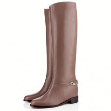 Bottes Christian Louboutin Cate 40 mm Taupe