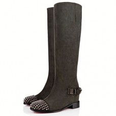 Bottes Christian Louboutin Egoutina 40 mm vertes
