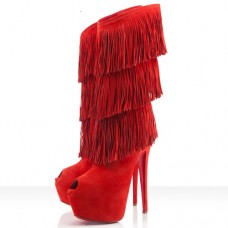 Bottes Christian Louboutin Highness Tina 160 mm rouges