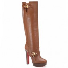 Bottes Christian Louboutin Harletty 140 mm marron