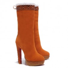 Bottes Christian Louboutin Step N Roll 140 mm marron Bottes Christian Louboutin Step N Roll 140 mm marron