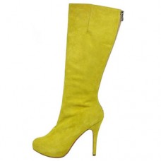 Bottes Christian Louboutin Simple Botta 100 mm jaunes Bottes Christian Louboutin Simple Botta 100 mm jaunes
