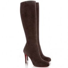 Bottes Christian Louboutin Simple Botta 100 mm couleur chocolat Bottes Christian Louboutin Simple Botta 100 mm couleur chocolat