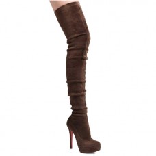 Bottes Christian Louboutin Gazolina 140 mm marron